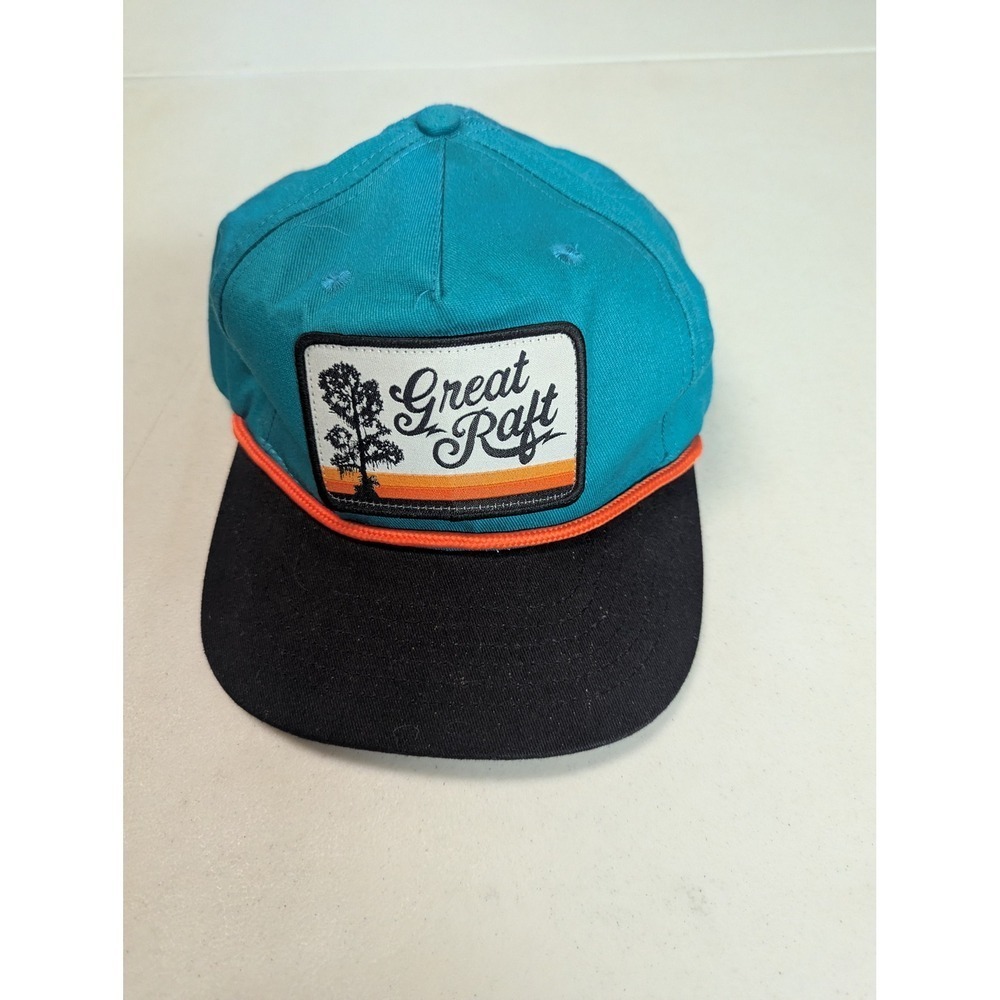 Brewery Branding Co Great Raft Teal Black Snapback Hat Style 4600 Men